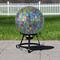 10" Multicolor Mosaic Window Pane Outdoor Garden Gazing Ball